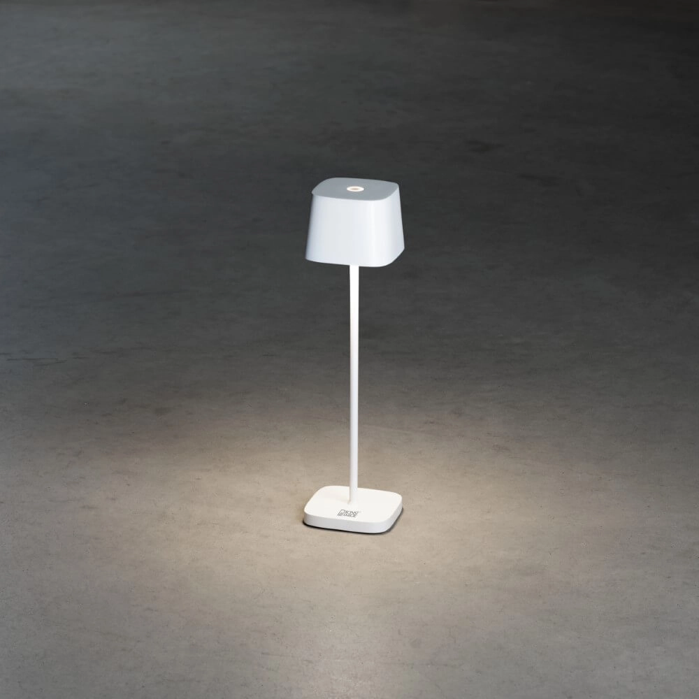 Kabellose Tischleuchte Capri mini Weiß KonstSmide 7318307829259