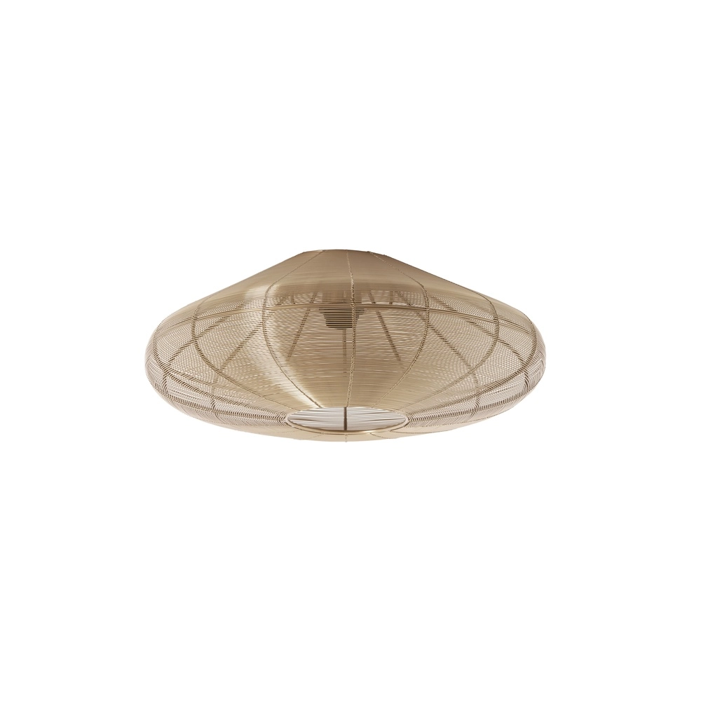 Metalldeckenlampe Bahoto Ø 51cm – hellgolden