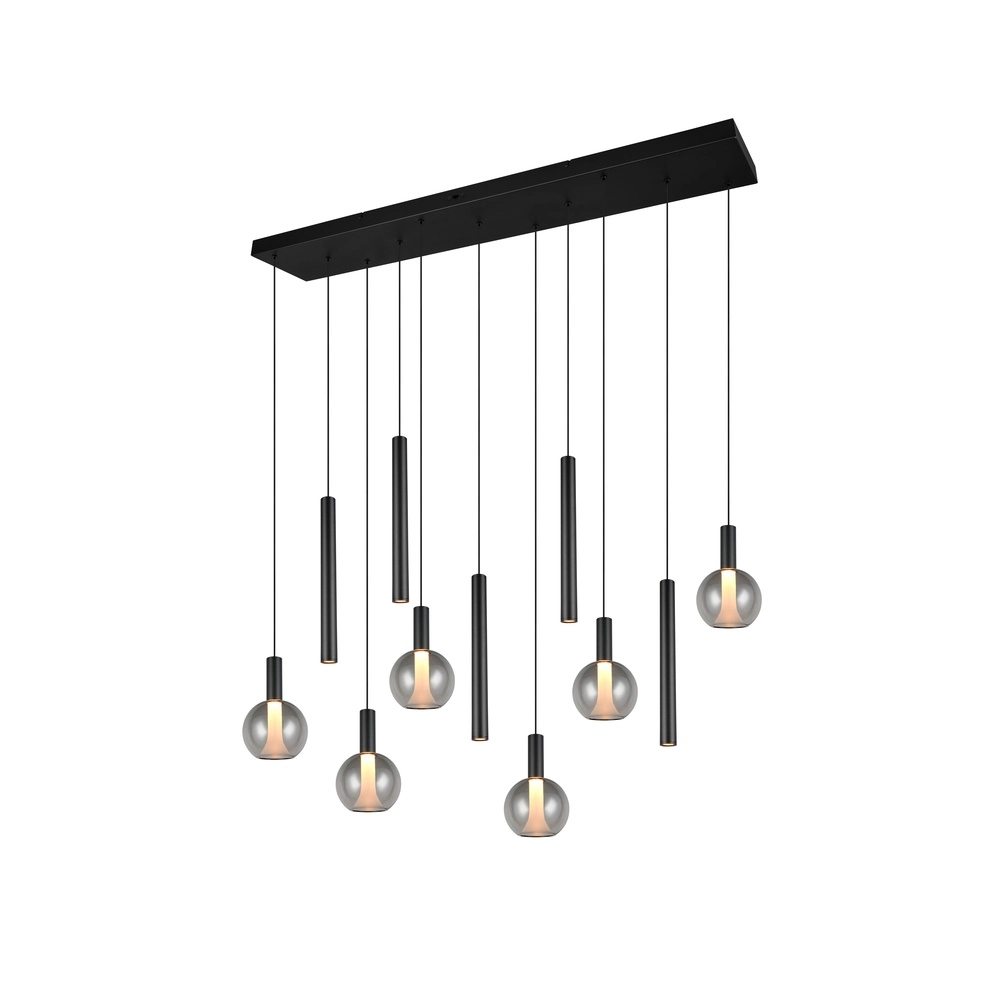 Design-Pendellampe Melaro 11-Licht Schwarz