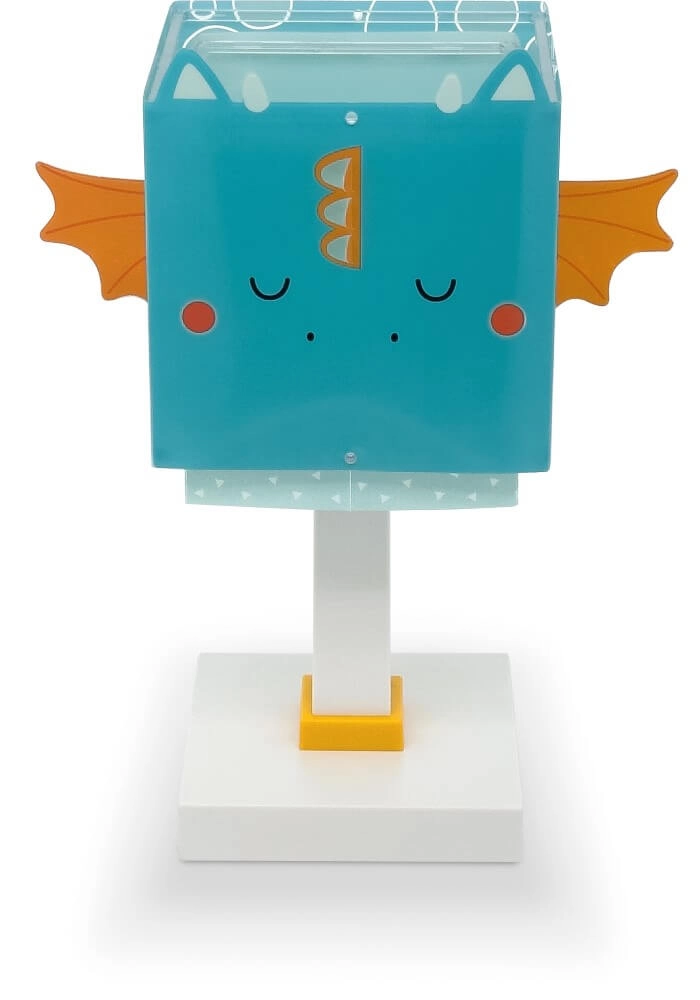 Designer-Tischlampe Little Dragon blau mit weiß Dalber 8420406643816