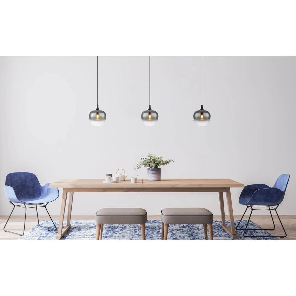 Schwarze Pendelleuchte Maxy Einzel Ø 24cm Globo 9007371438396