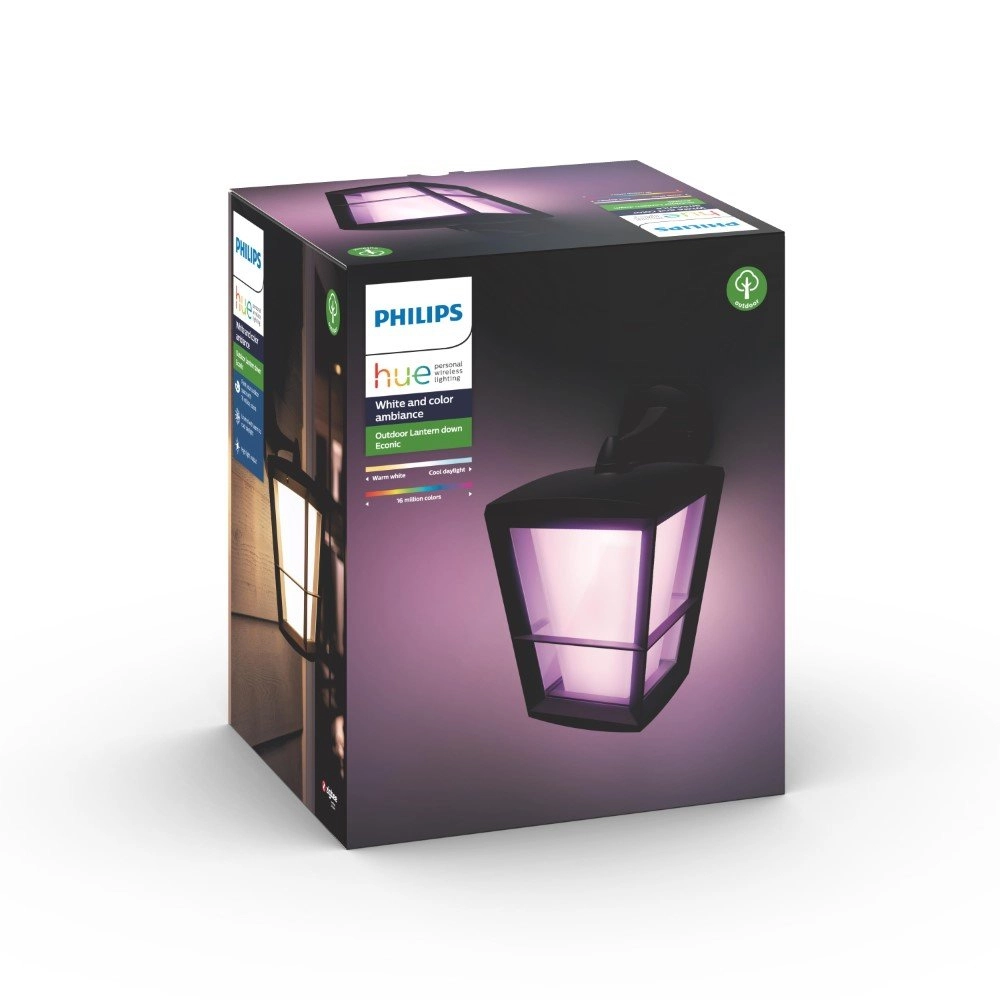 Außenlampe Hue Econic quadratisch schwarz Philips 8718696170588