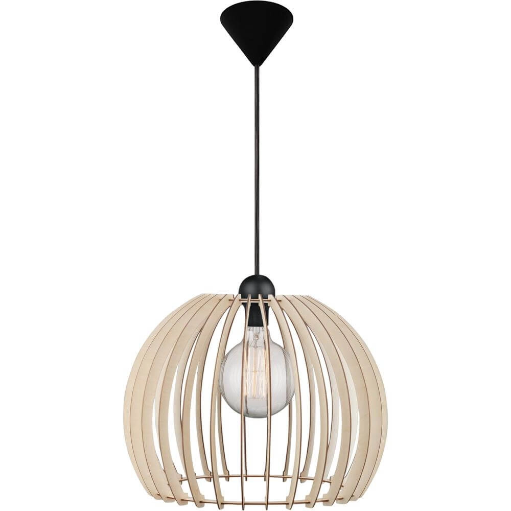 Pendelleuchte Chino Holz Ø 40cm