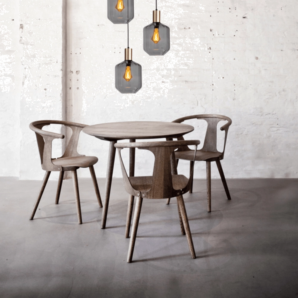 3-flammige Loft-Hängelampe - Gold - Porto mit Jagger-Rauchbrille Masterlight 8718121270876