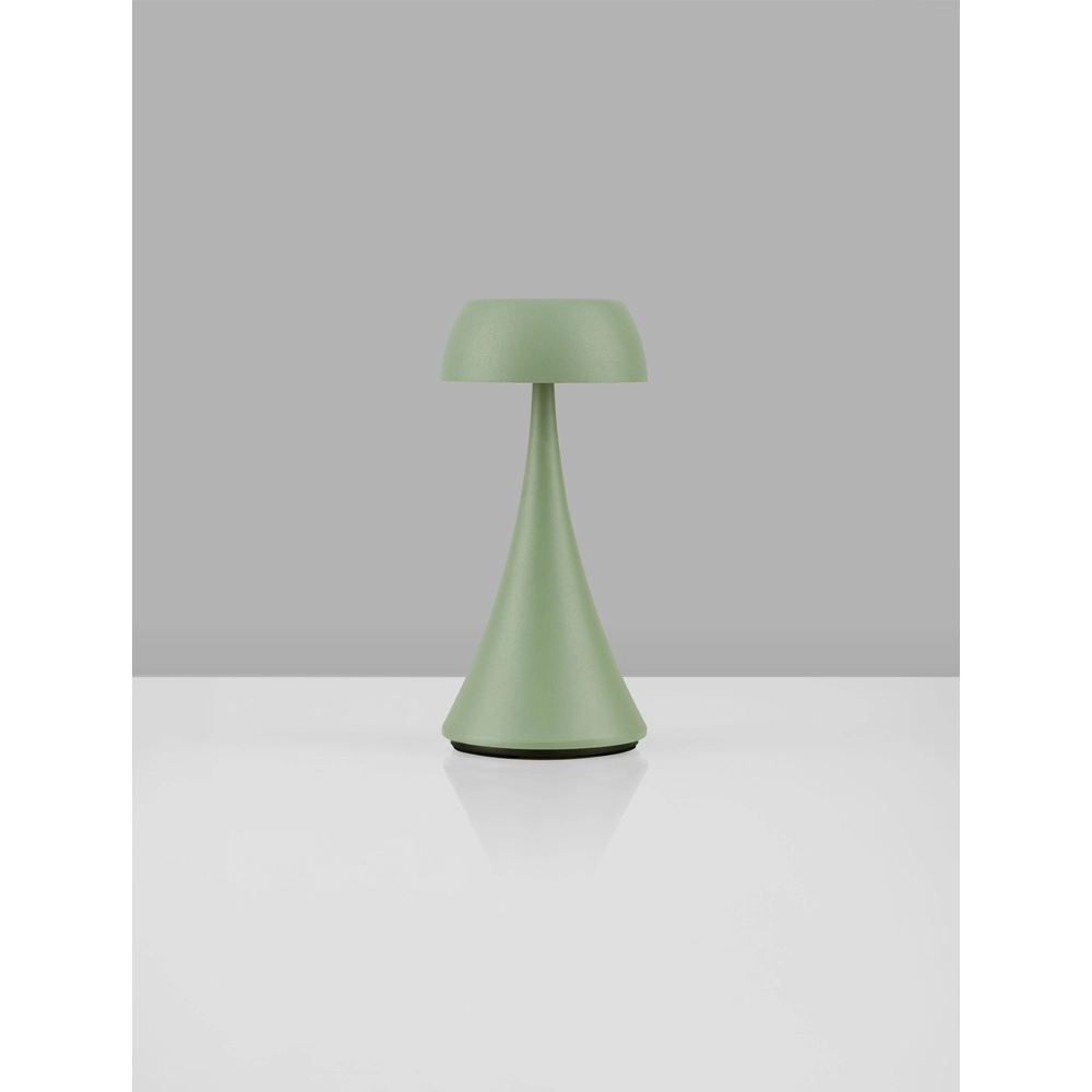 Tischlampe Ycro olivgrün mit USB Lyora 5212017477002
