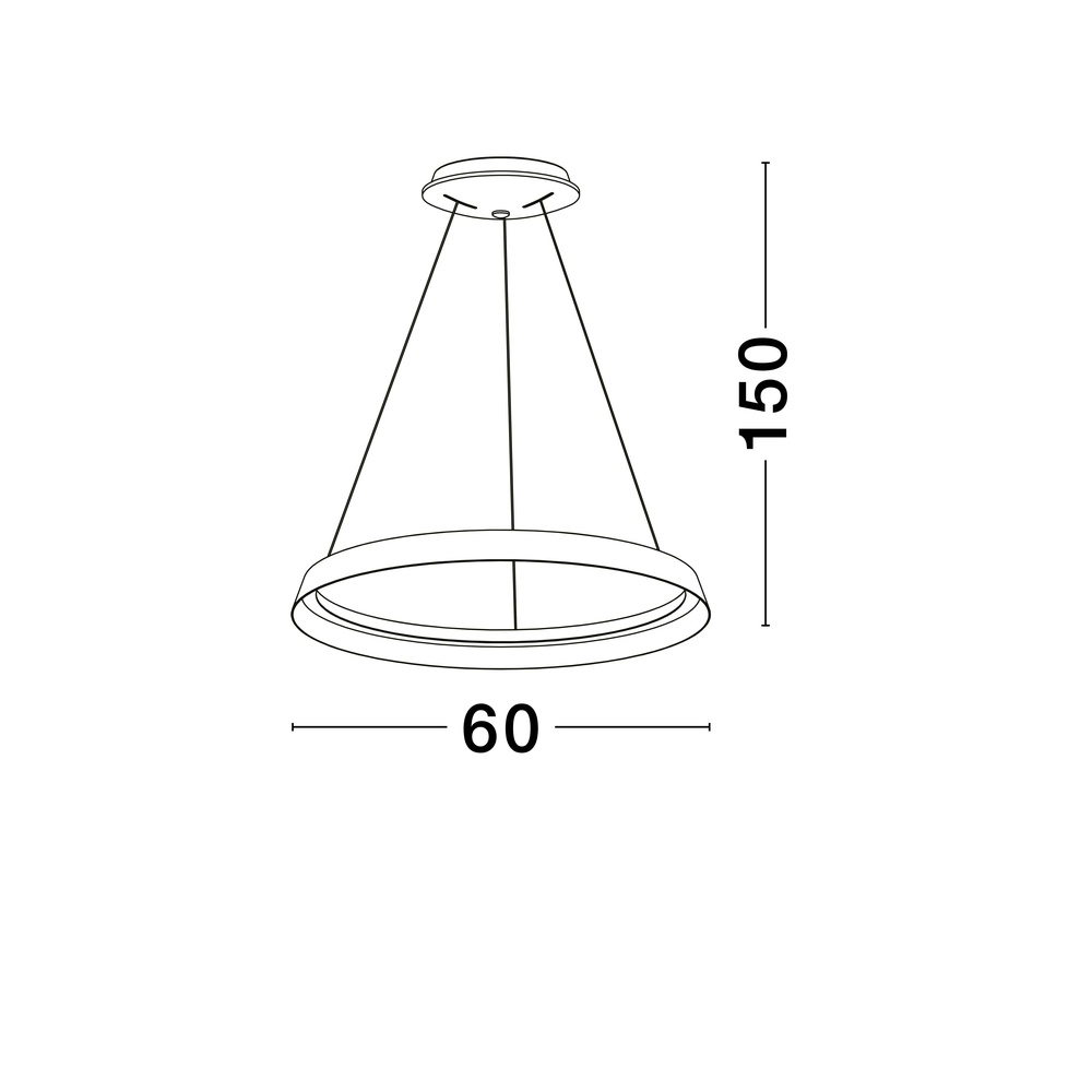 Design-Pendelleuchte Ormi Ø 60cm kaffeebraun Lyora 5212017470362
