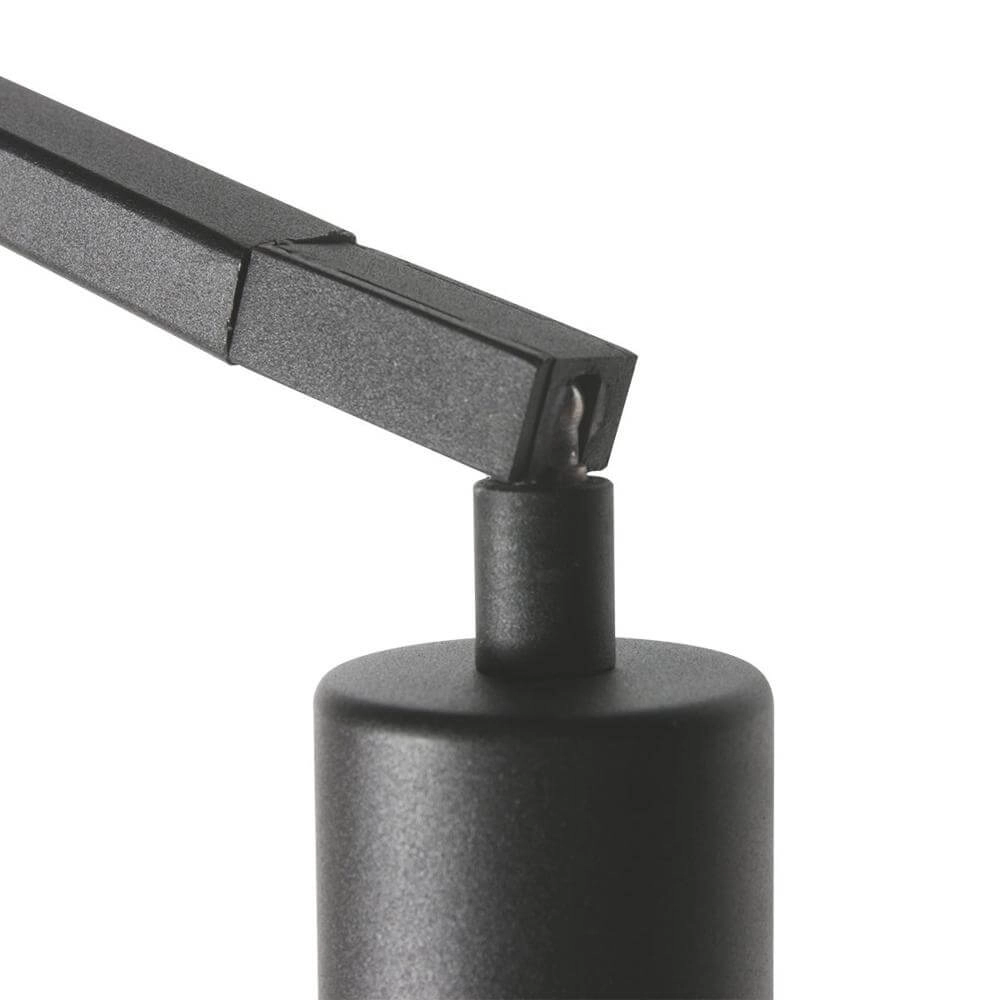 Stehlampe Zig-Zag schwarz mit Bambusschirm Ø 50cm Steinhauer 8712746179316