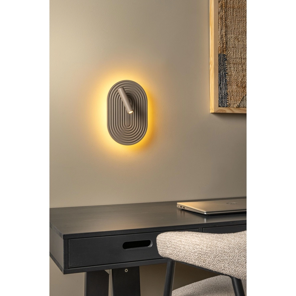 Design-Wandlampe Carmino taupe Lucide 5411212771582