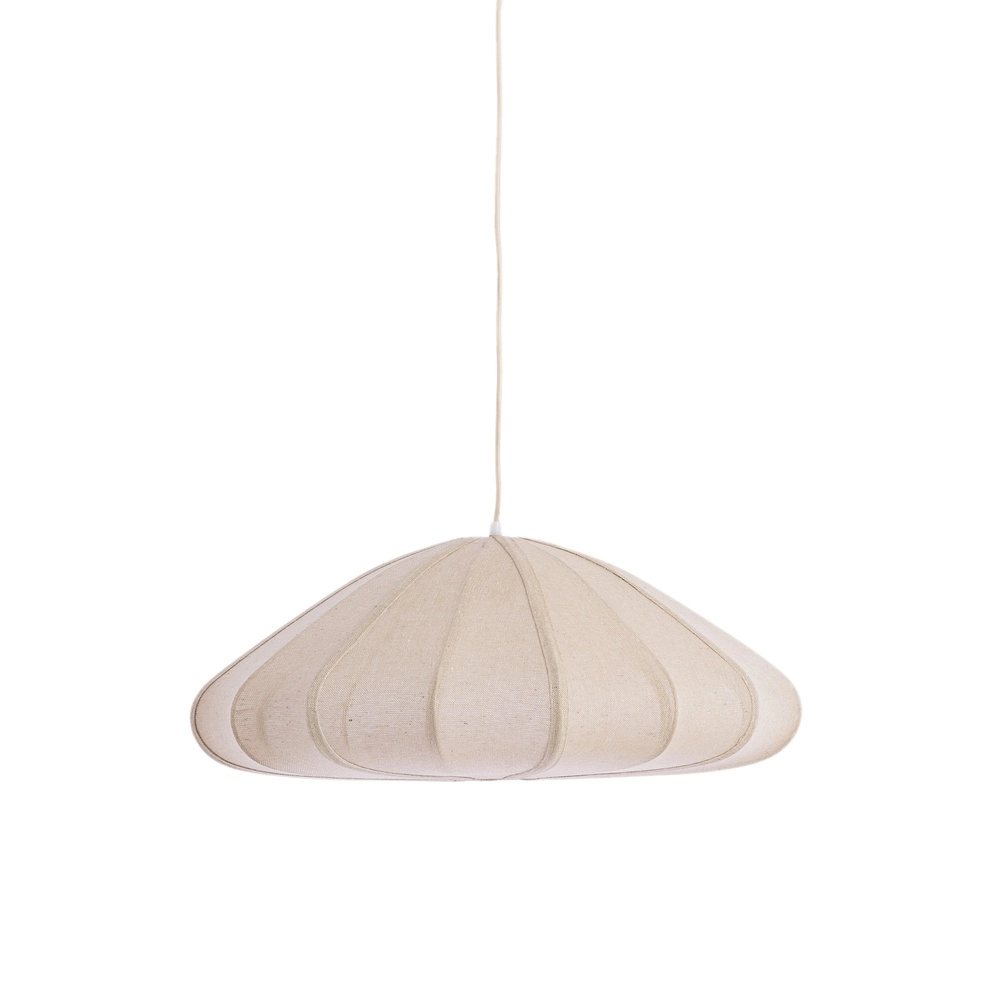 Stoff-Pendellampe Cesano Ø 64 cm – natürlich Light & Living 8717807779290