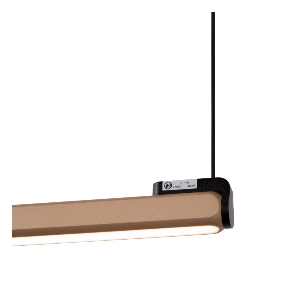 Elegante LED-Pendelleuchte Braga 150 cm – Champagner Premium by Lucide 5411212234445