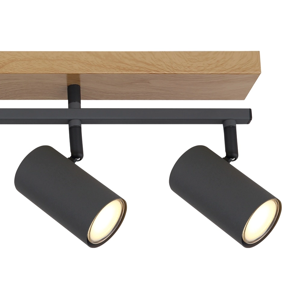 Deckenlampe 5-Leuchten Robby Holz Globo 9007371442577