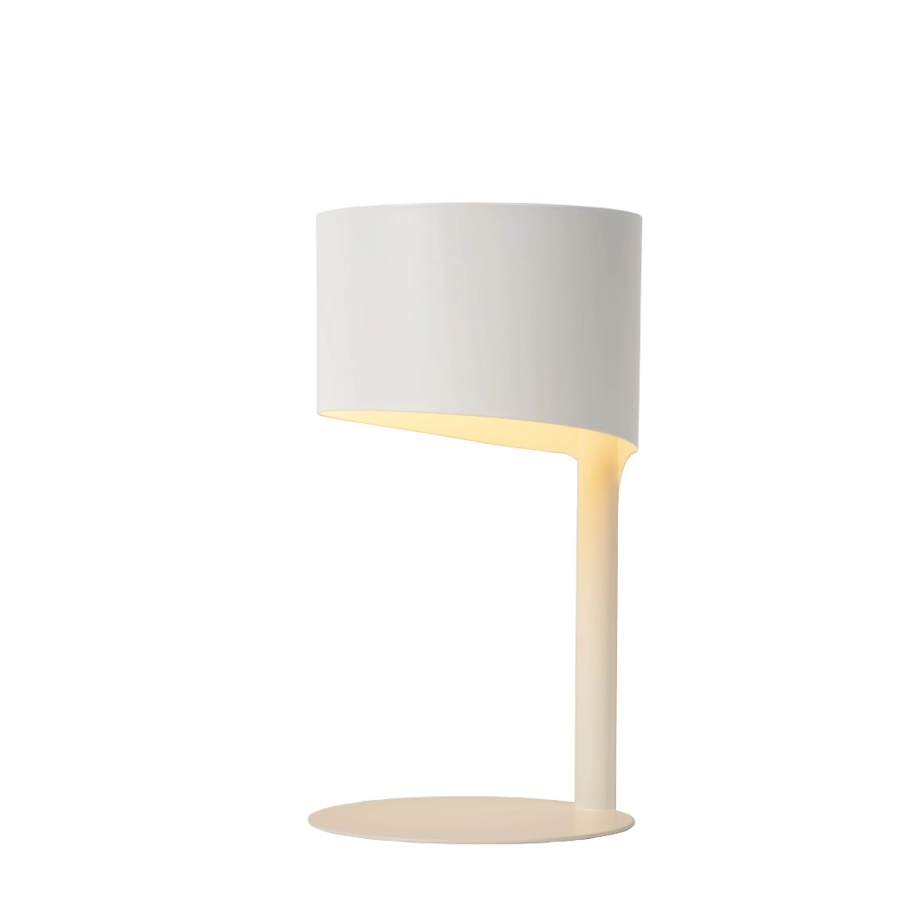 Elegante Tischlampe Knulle Ø 15 cm weiß