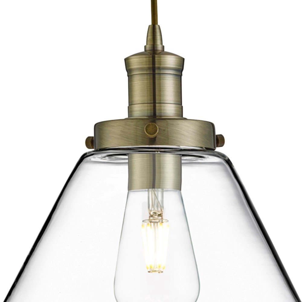 Hängelampe Pyramid Ø 29 cm antike bronze Searchlight 5053423057705