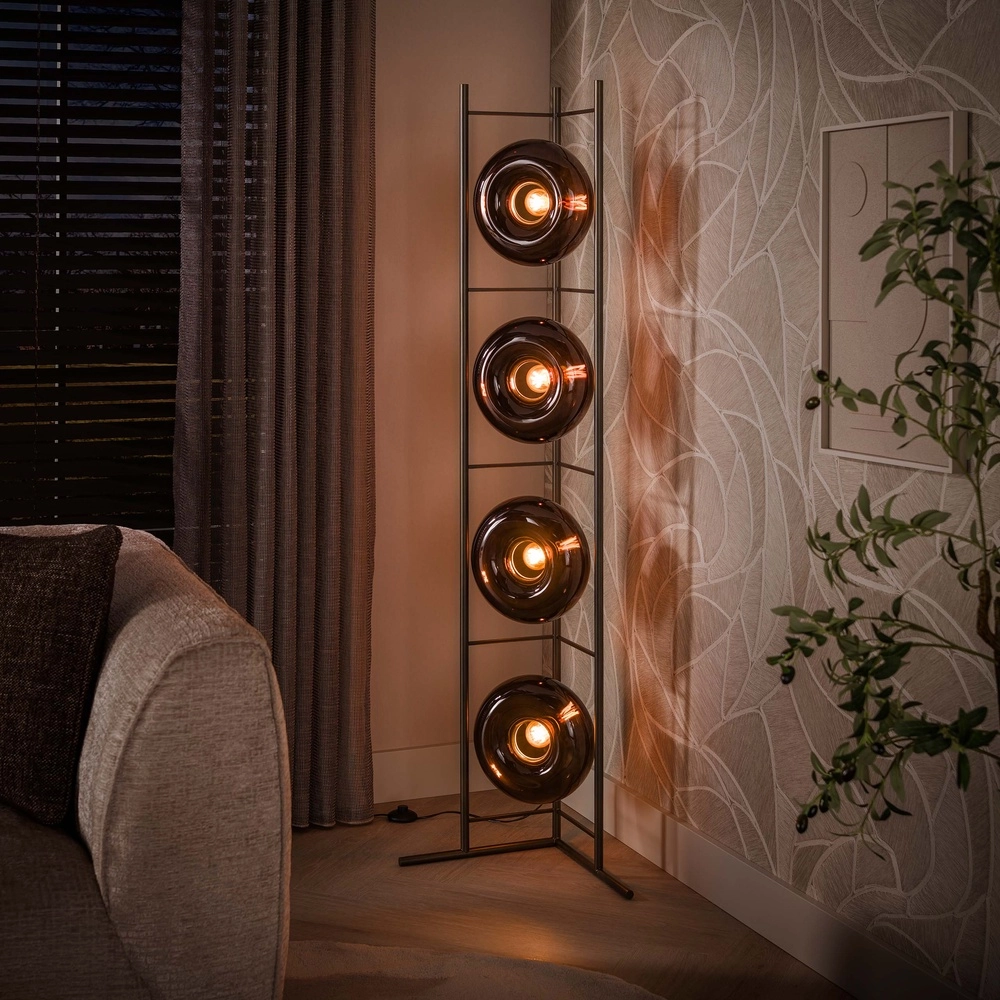 Moderne Stehlampe Soll Sienna Brown