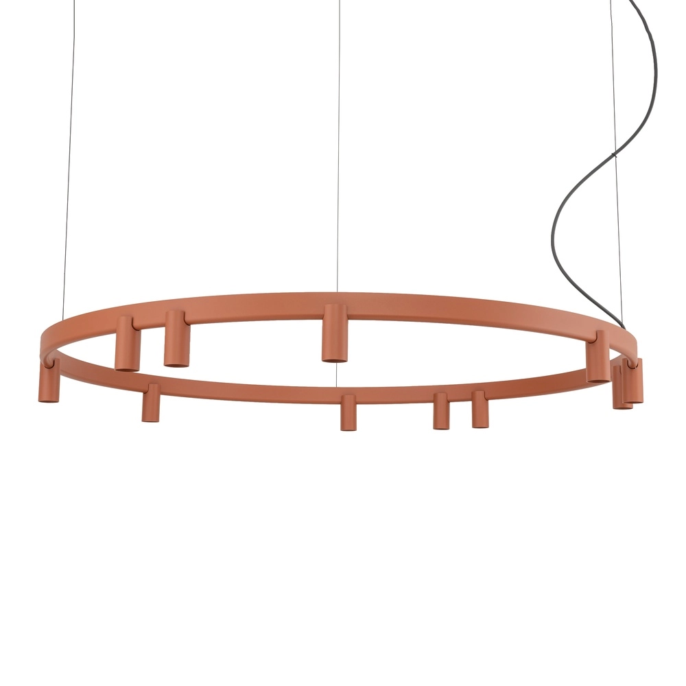 Design-Pendellampe Fourty Terrakotta Ø 116 cm