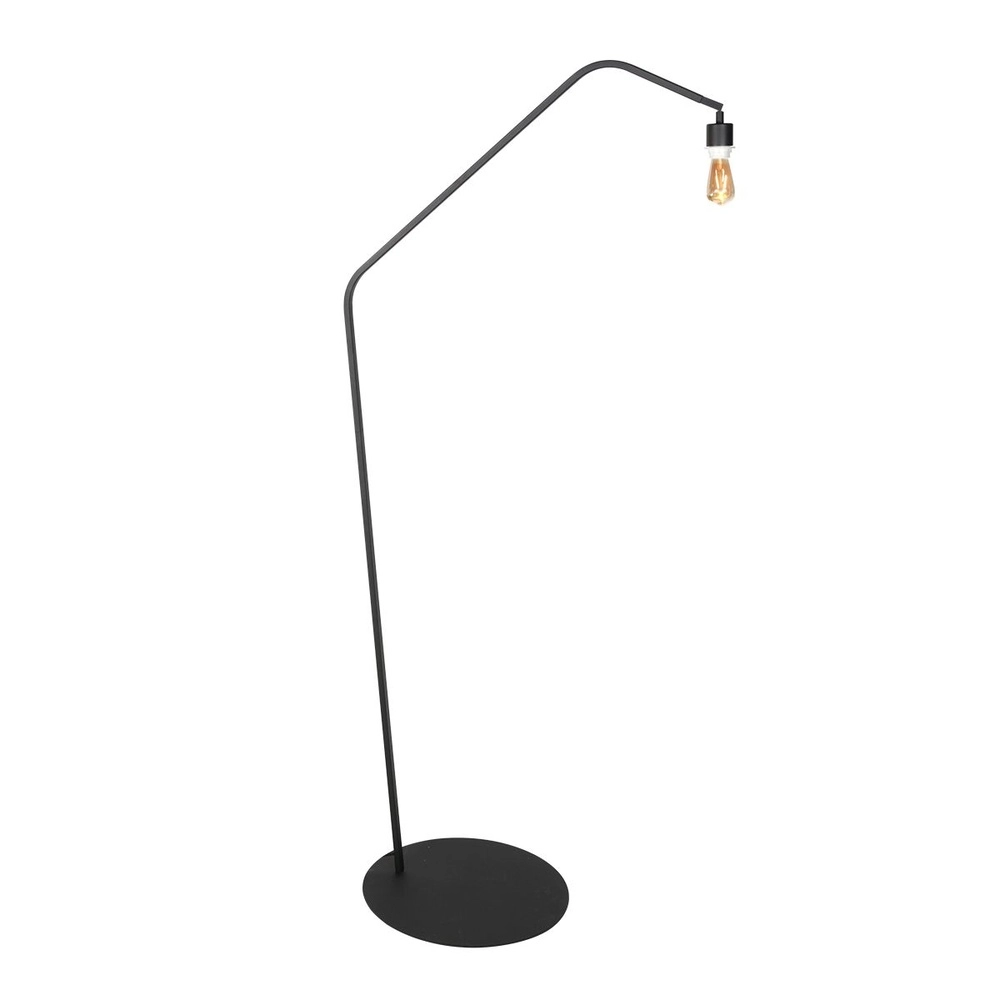 Bogenlampe ZigZag mit schwarzer und Rattankapuze Steinhauer 8712746183047