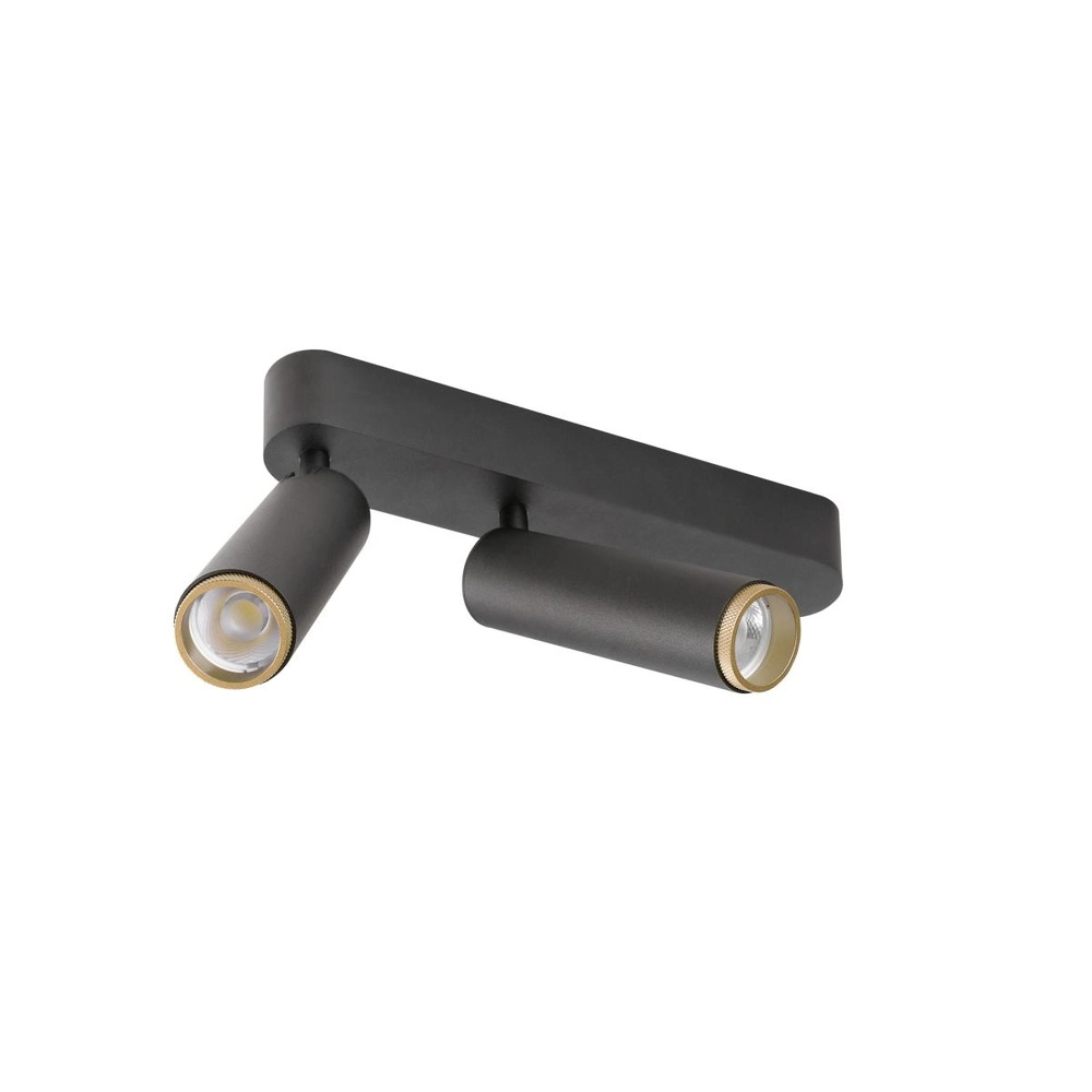 Aufputz-Spot Grip! M 2-flammig schwarz 2700K SLV 4024163304580