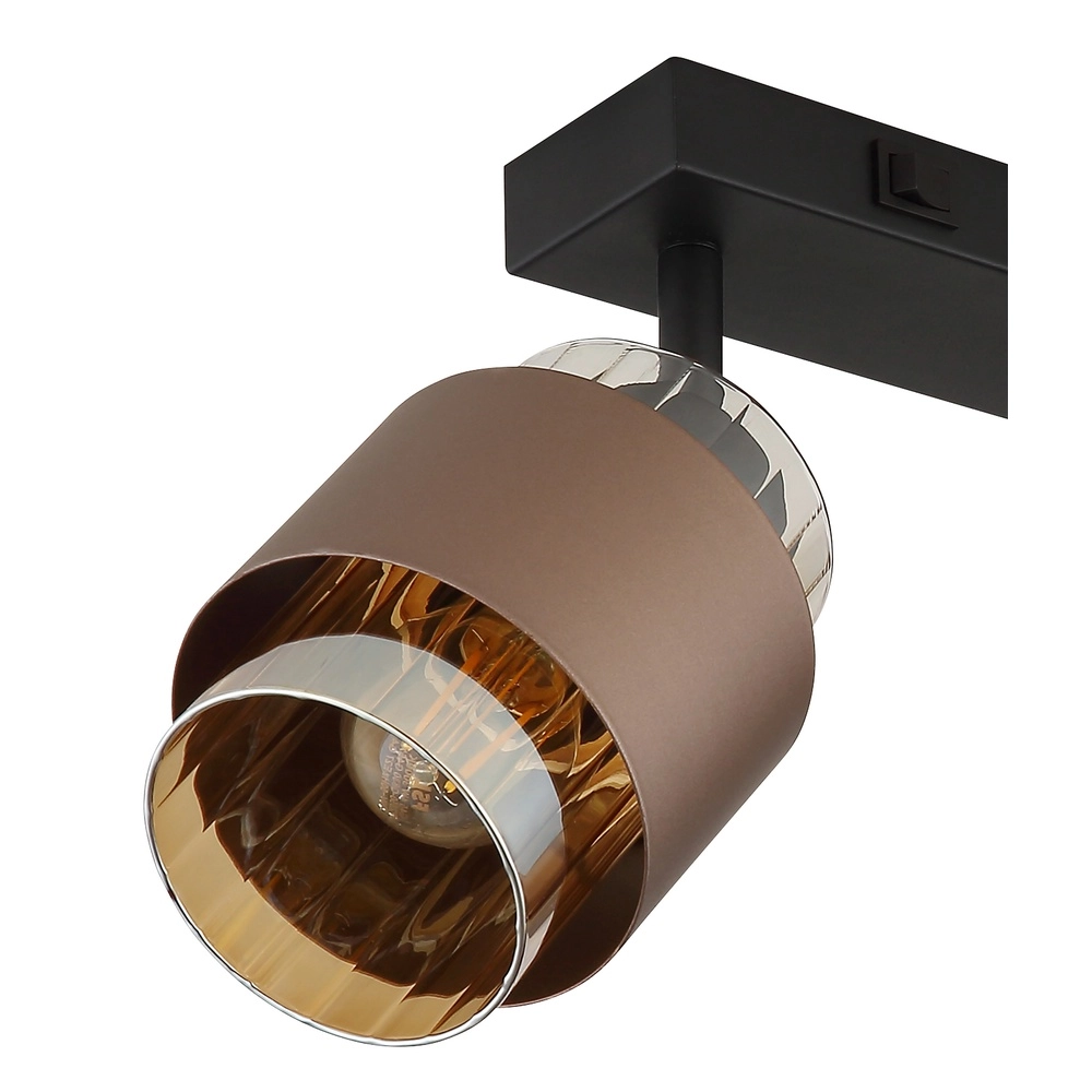 Design-Deckenlampe Milley 2-Licht Schwarz Globo 9007371583348