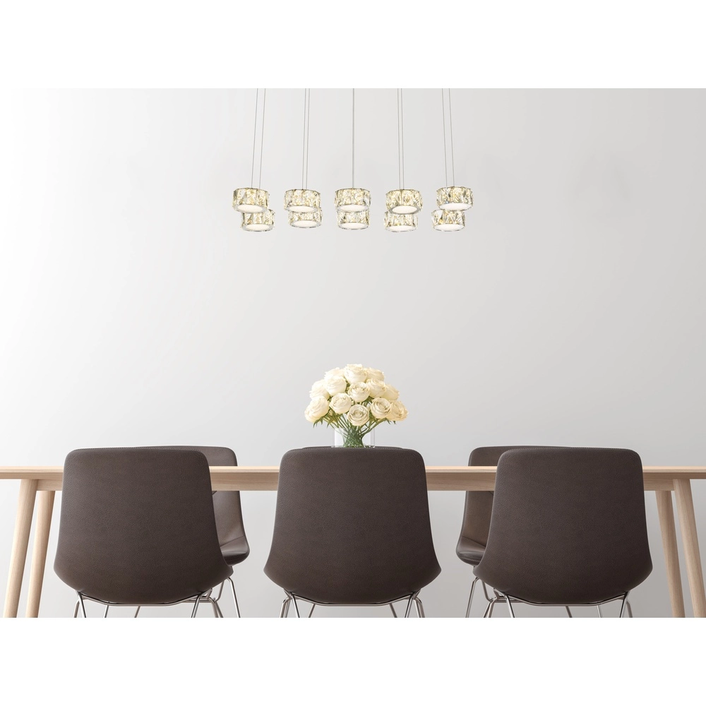 10-Licht Pendellampe Amur Chrom Globo 9007371345069