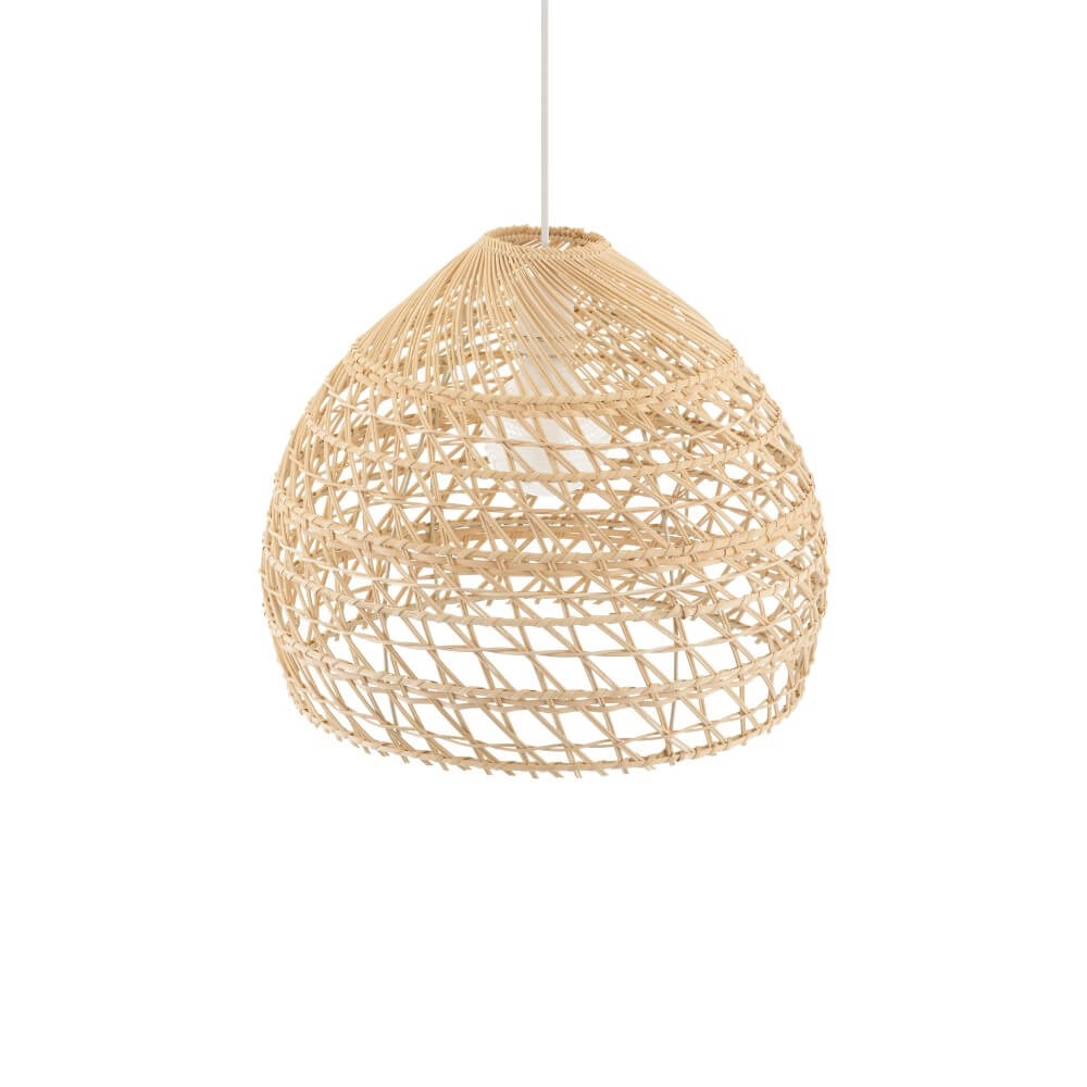 Rattan Pendelleuchte Boho M Ø 43cm Lyora 5903139111515