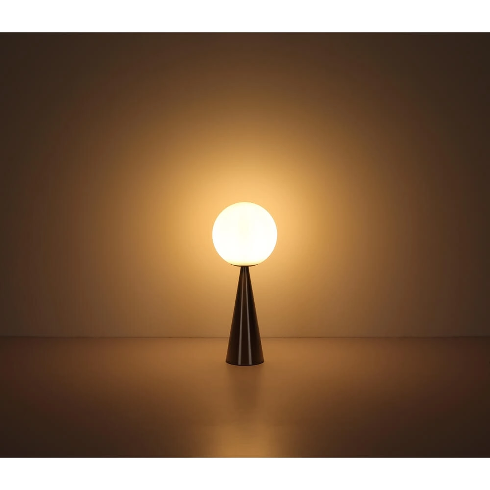Tischlampe Pinpal mit weißem konvexem Glas Globo 9007371447343