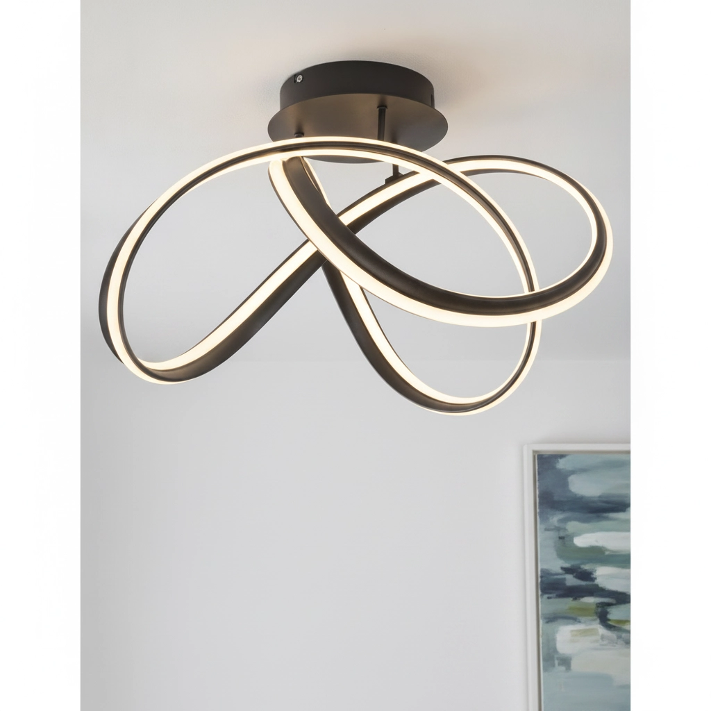 Design-Deckenleuchte Truno schwarz
