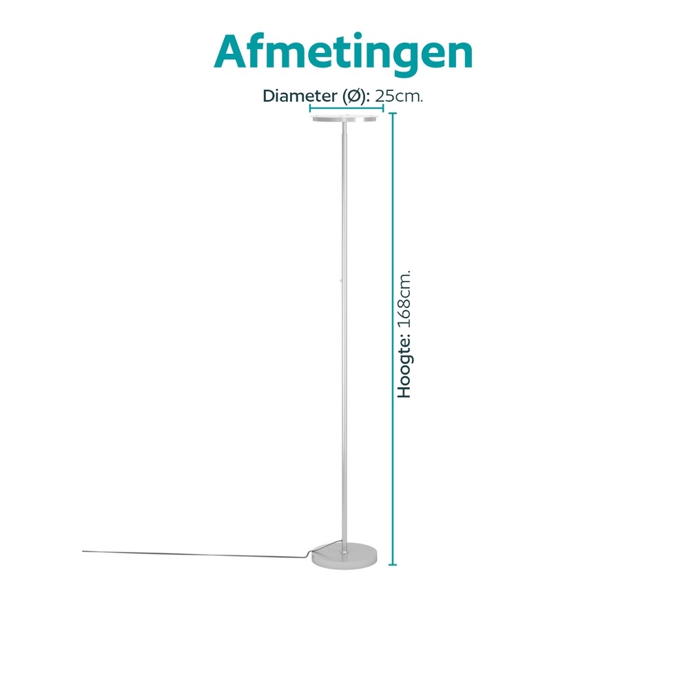 Design-Stehlampe Piagnolo Silbergrau Eglo 9008606392384