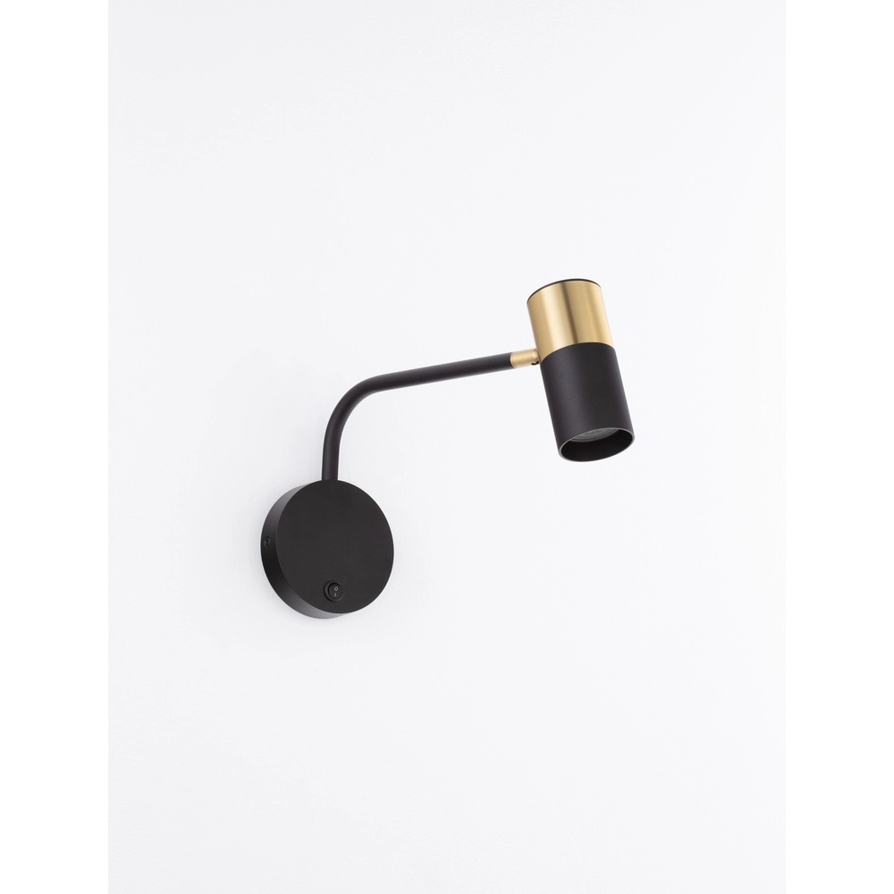 Wandleuchte Pongo schwarz mit gold Lyora 5212017441744