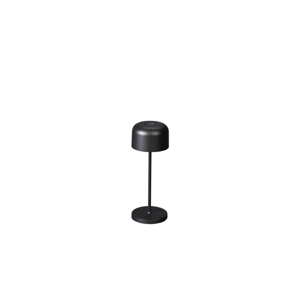 Wiederaufladbare Tischlampe Lille mini Schwarz