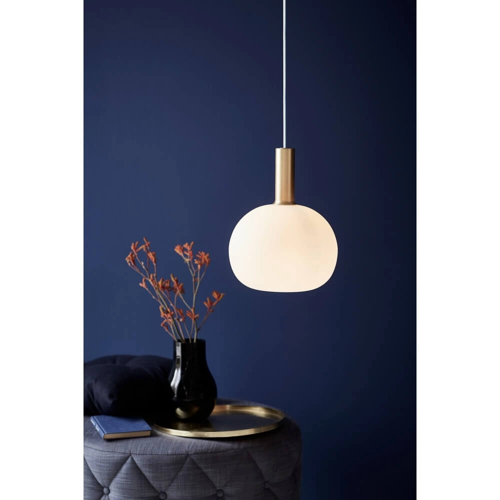 Pendelleuchte aus Glas Alton Kugel Ø 25cm weiß Nordlux 5701581413887