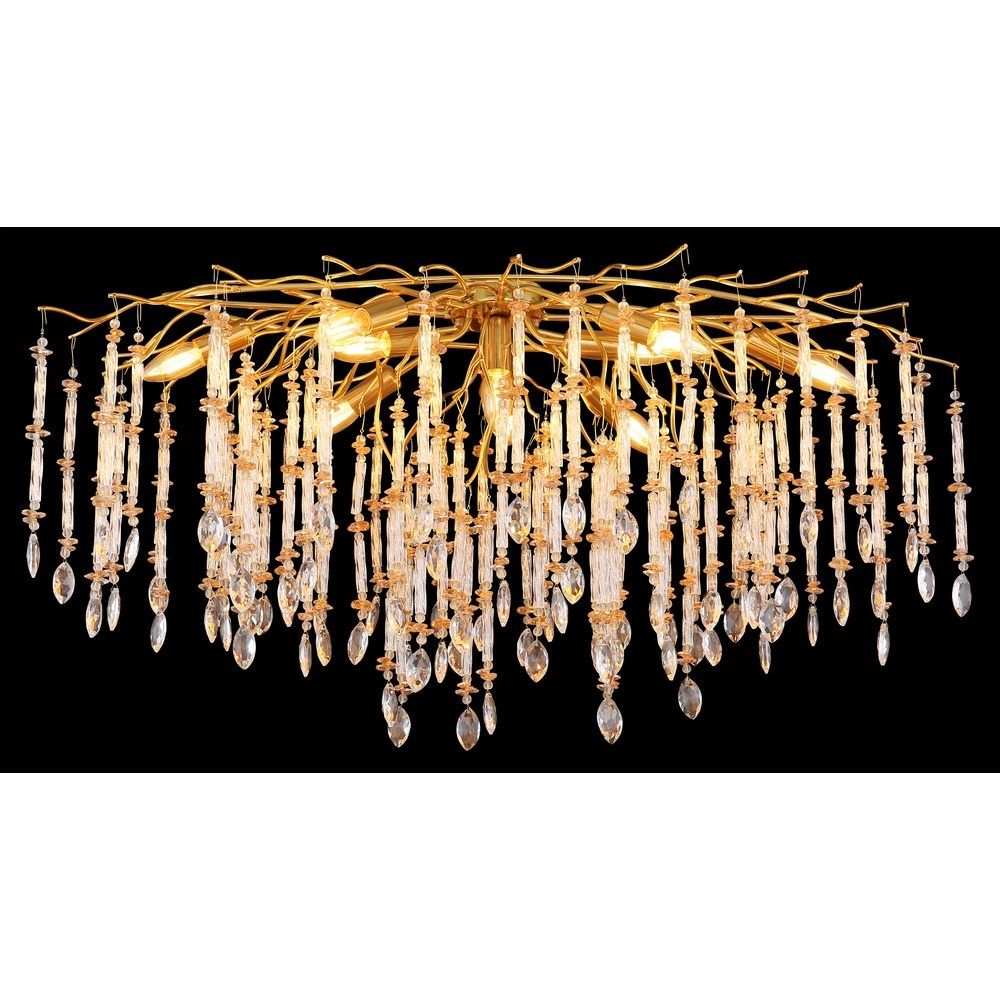 Deckenlampe Gloria 100 cm Gold Globo 9007371575985