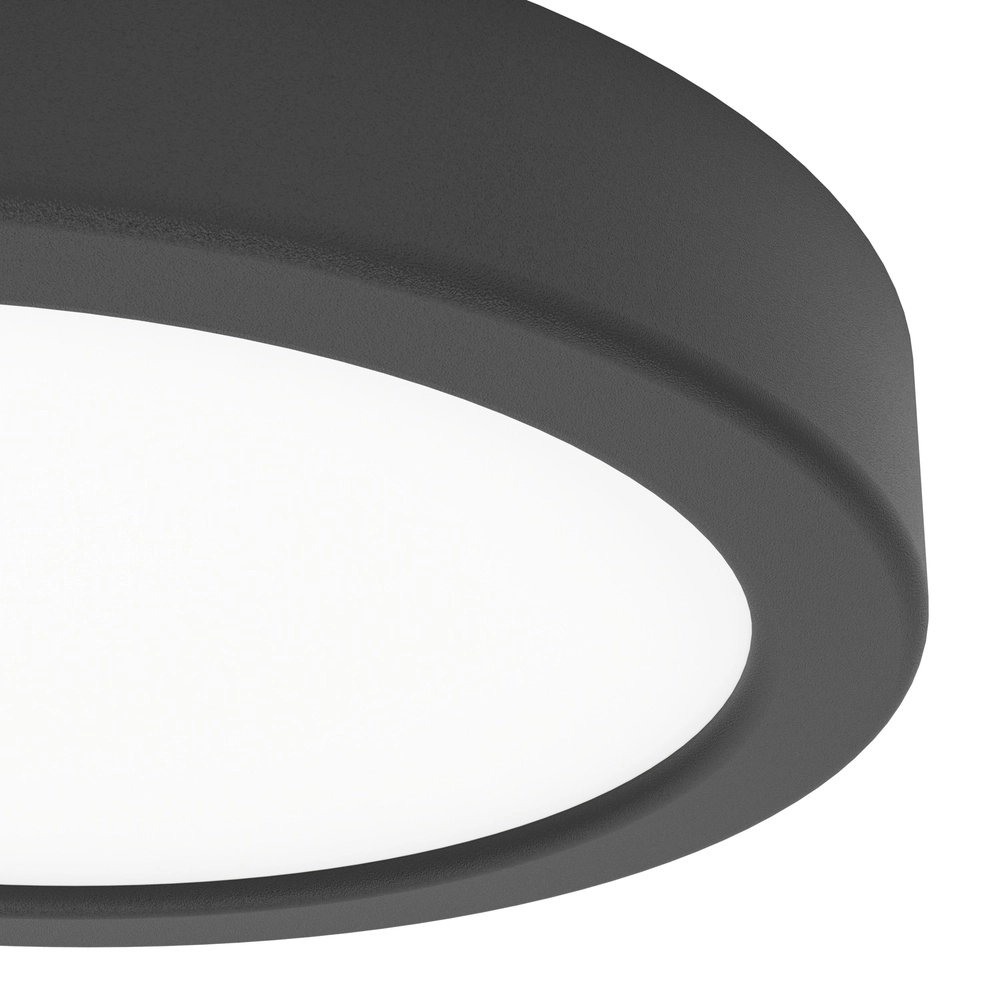 LED-Deckenlicht Fueva 6 rund – schwarz – Ø 16,6 cm Eglo 9008606330065