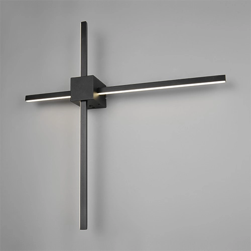 Moderne Wandlampe Cassino Schwarz 67,5 cm Trio 4017807683202