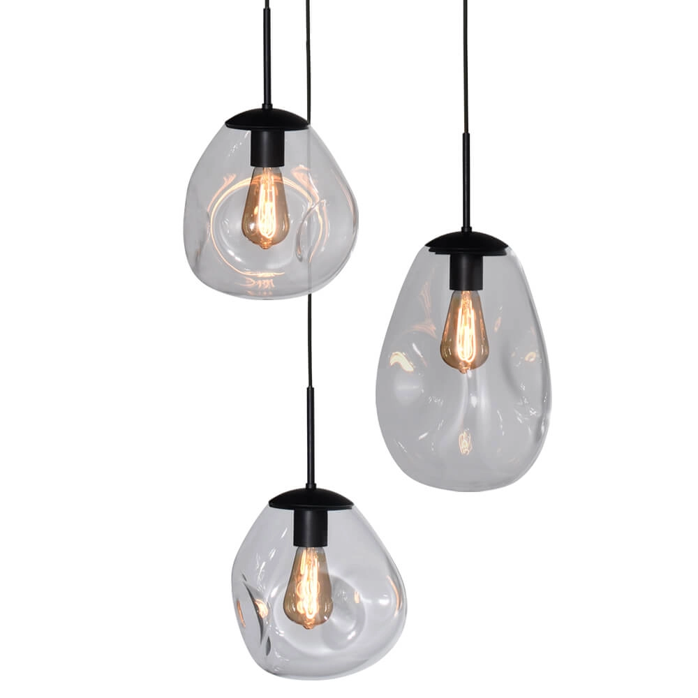 Pendelleuchte Lava 3x Klarglas Masterlight 8718121286389