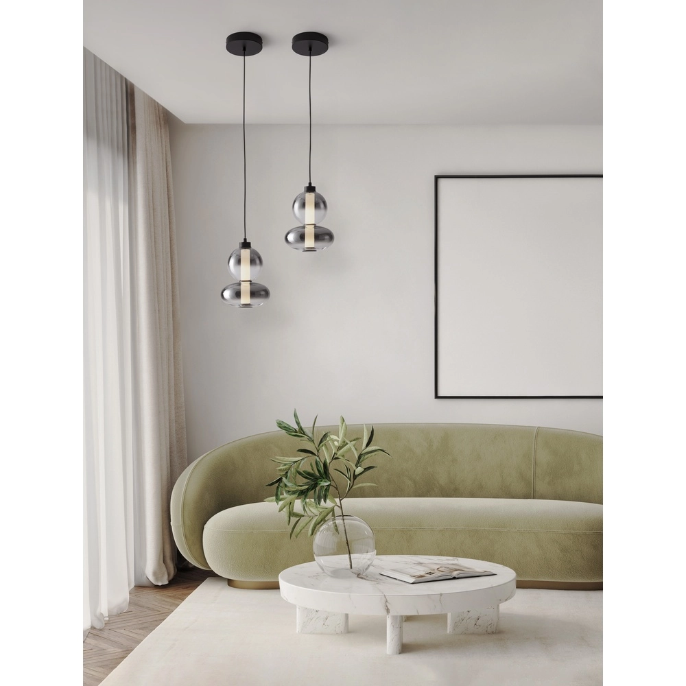 Pendelleuchte Bally Rauchglas 27,5cm Lyora 5212017449153