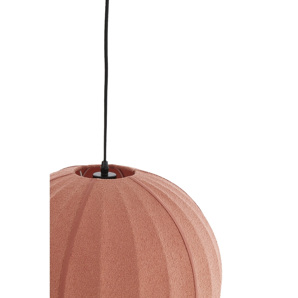 Bouclé-Pendellampe Zagori Ø 35 cm – Koralle Light & Living 8717807793050