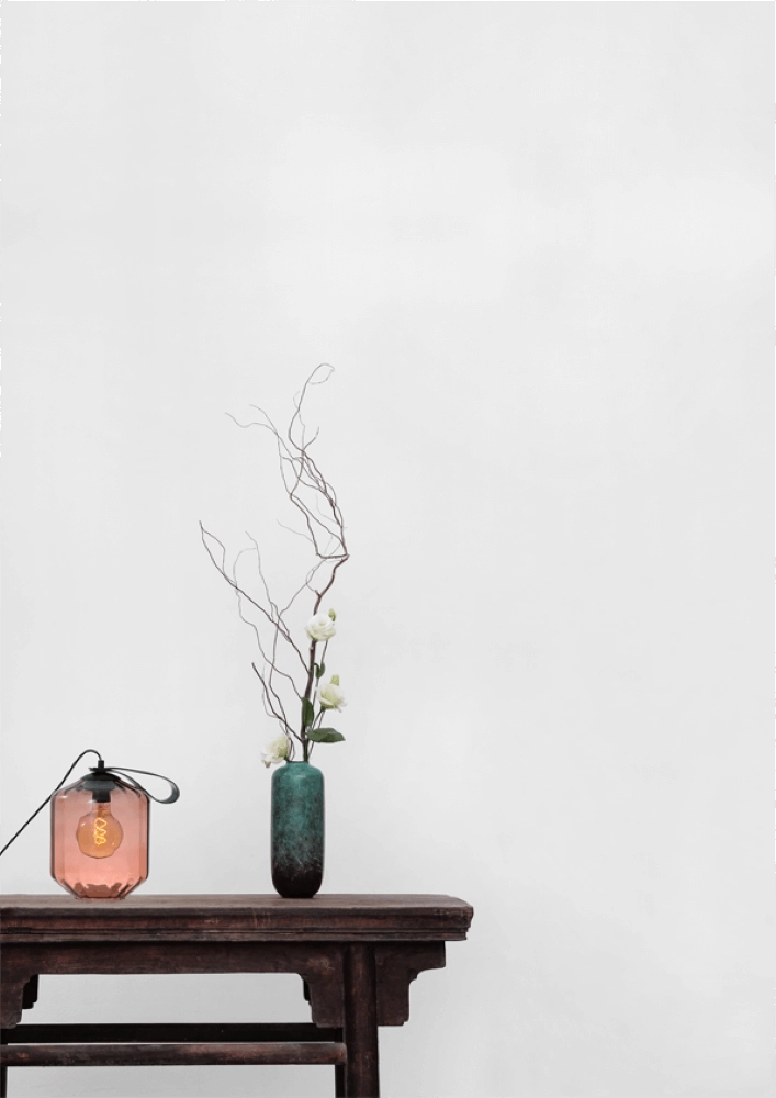Tischlampe Porto Tragen Sie es mit rotem Jagger-Glas Masterlight 8718121260310