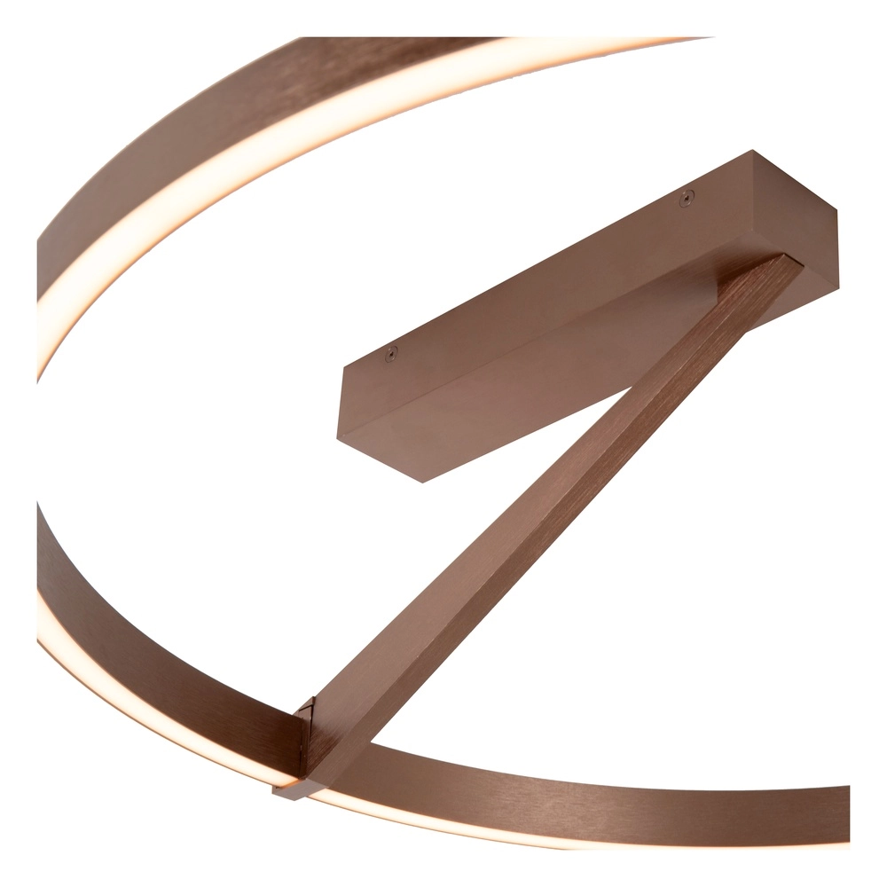 Design-Deckenlampe Applause Ø 60cm – Kaffeebraun – mit Fernbedienung Premium by Lucide 5411212221810