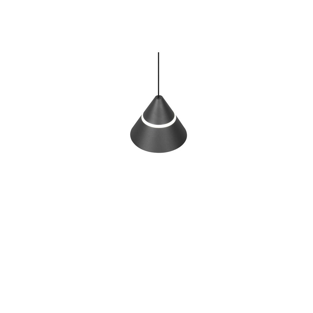 Design-Pendelleuchte Romeo Single Schwarz Trio 4017807667721