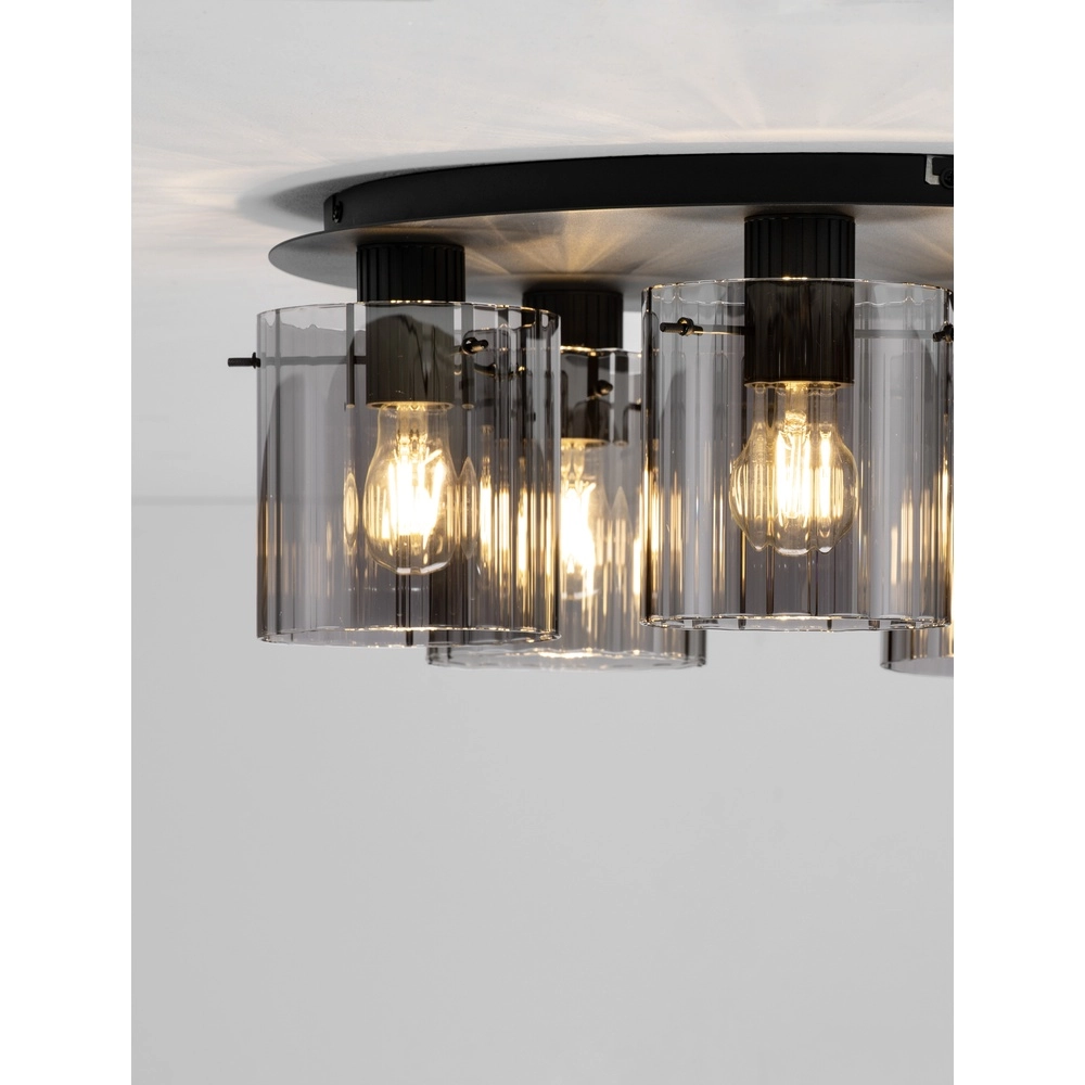 Design-Deckenleuchte Mirbi 5-flammig schwarz Lyora 5212017468468