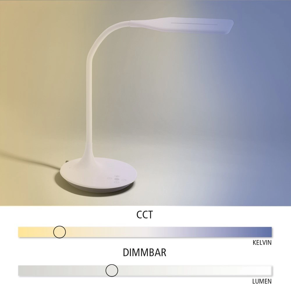 Flexible Schreibtischlampe Rafael Just Light 4043689954192
