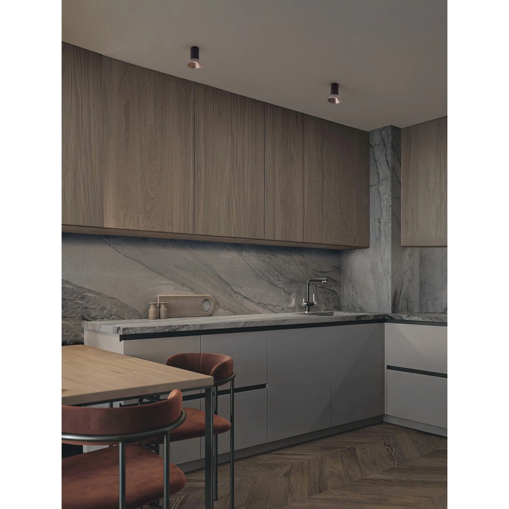Deckenstrahler Luvia schwarz mit bronze Lyora 5212017475503