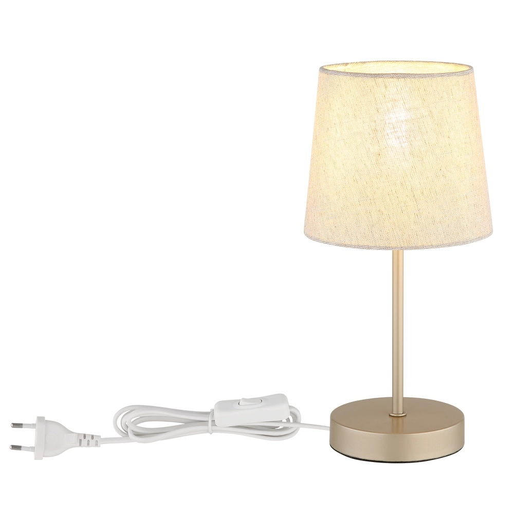 Tischlampe Joris Champagner Globo 9007371592517