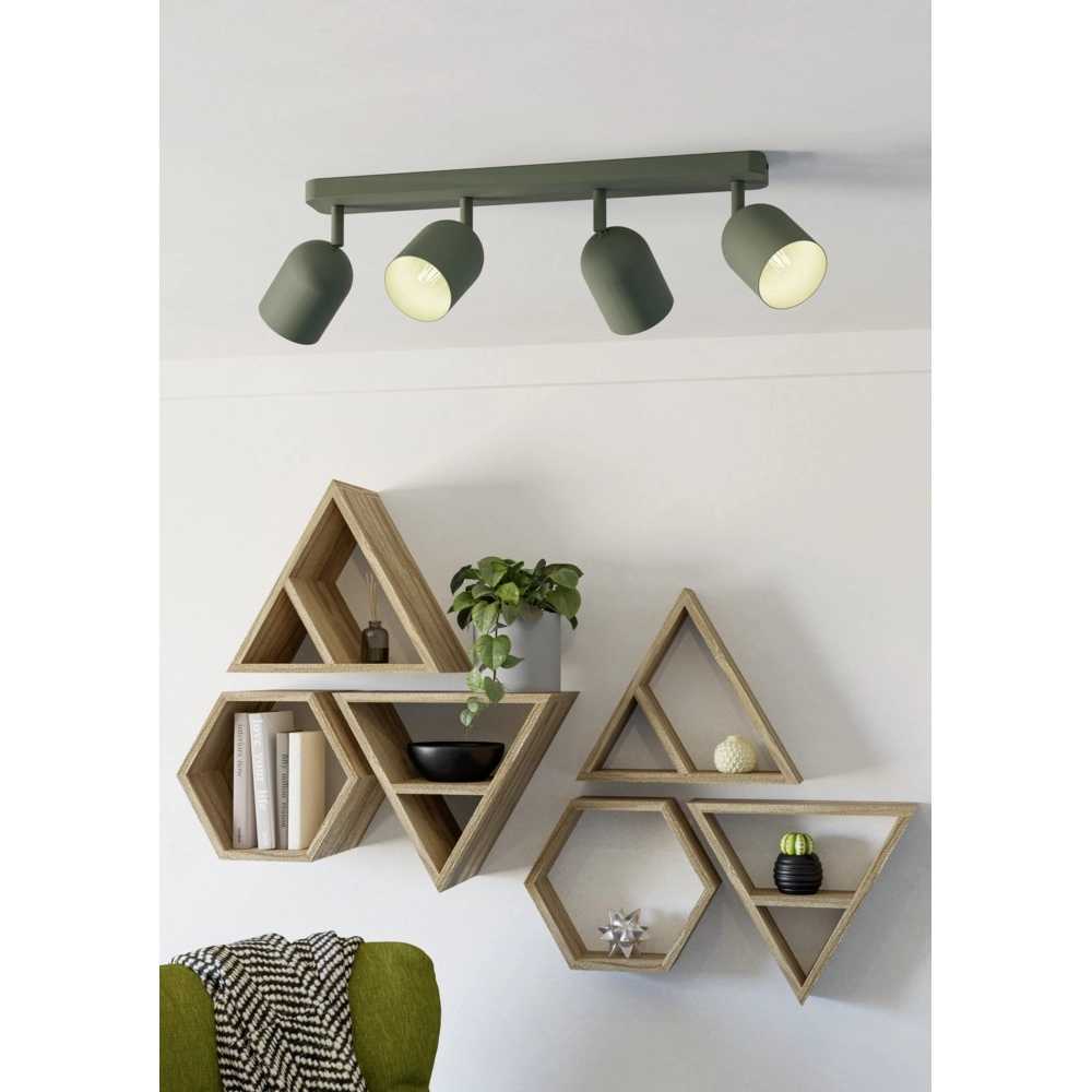 Design-Deckenstrahler Tilston 4-hellgrün Eglo 9008606359684
