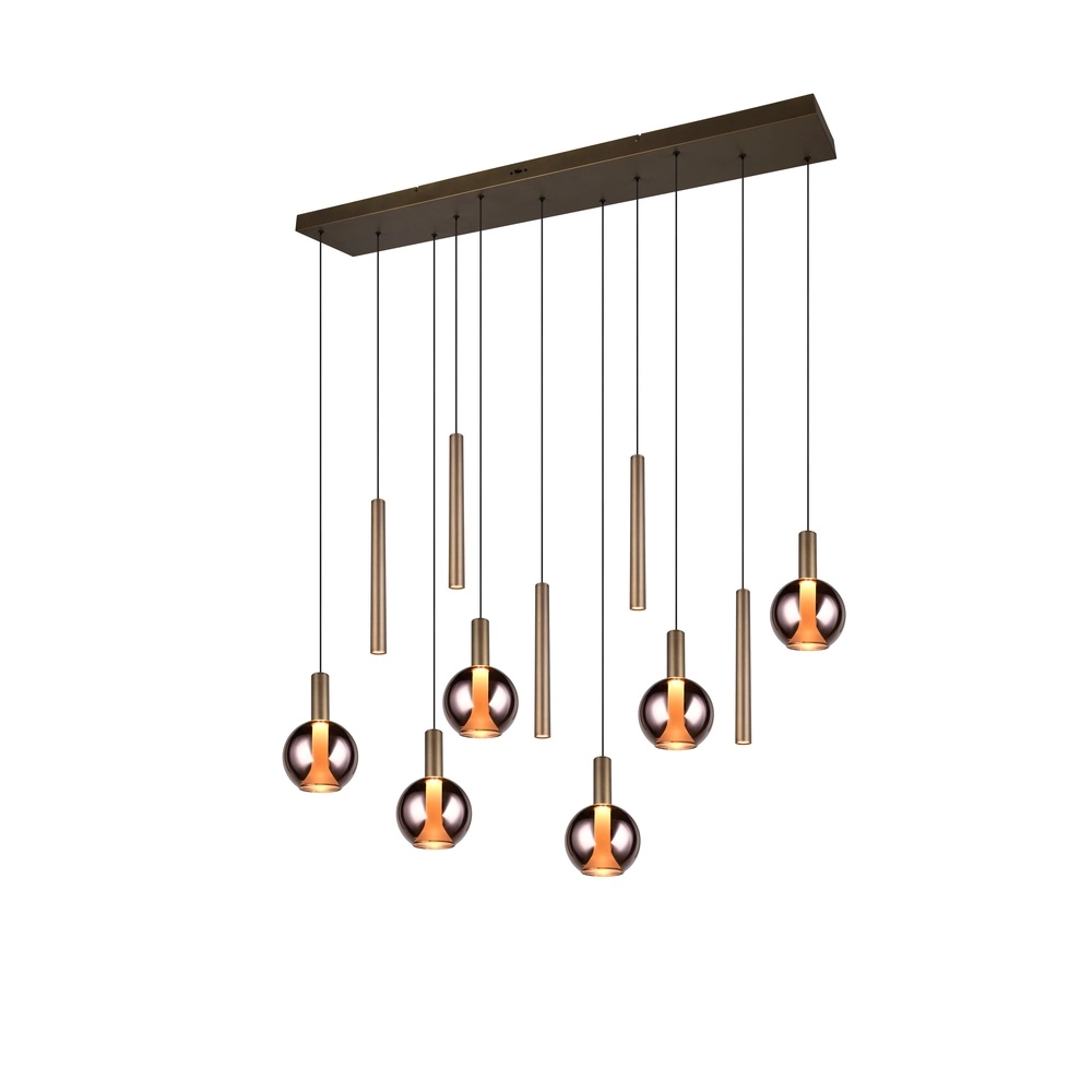 Design-Pendellampe Melaro 11-hell Platin