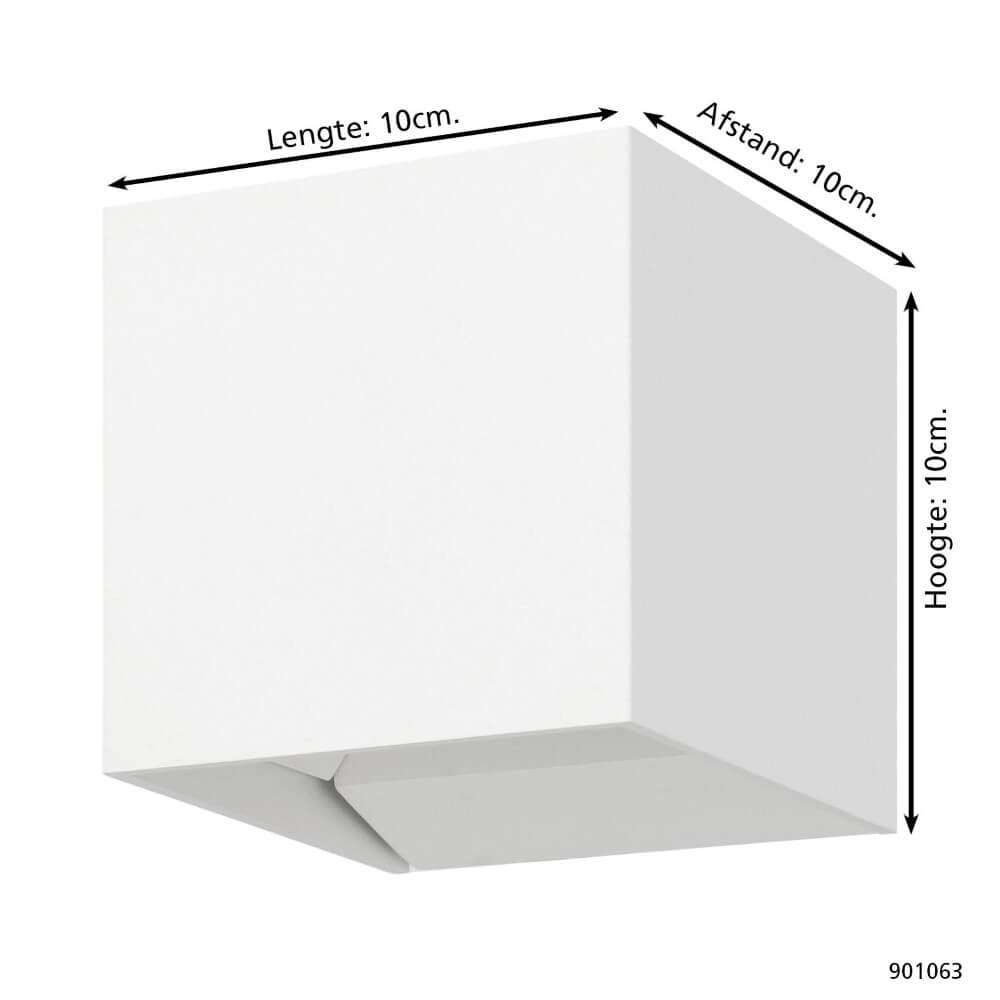 Wandstrahler Calpino 3 weiß 10x10x10cm Eglo 9008606297658