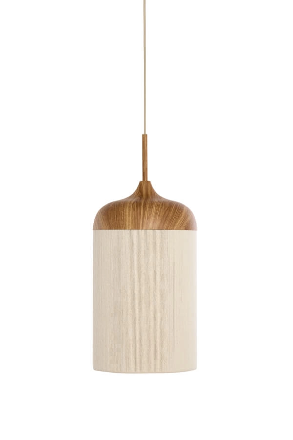 Pendelleuchte Dania heller Holzdruck Ø 16cm Light & Living 8717807743345