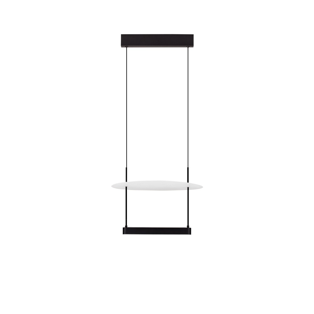 Pendelleuchte Diona Ø 40cm schwarz mit weiß 2700K Lyora 5212017470850