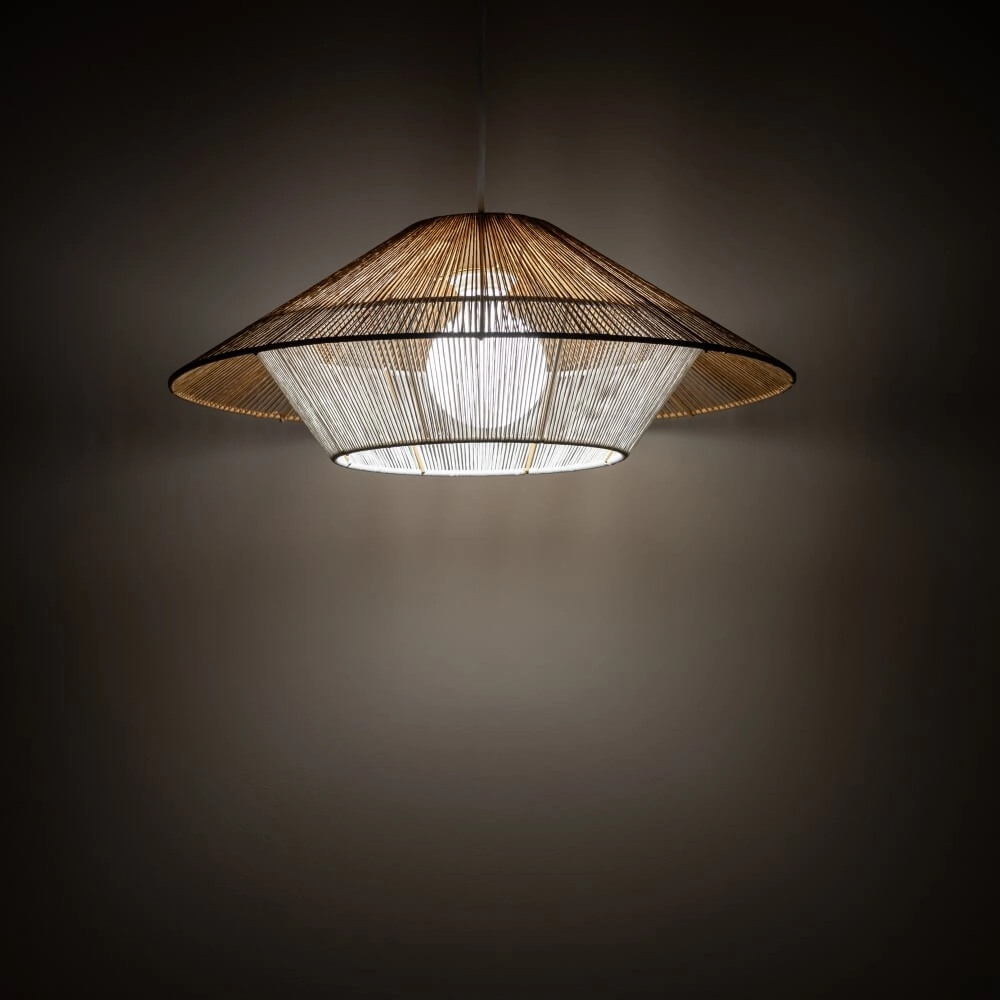Rattan Pendelleuchte Japandi S Ø 50cm Lyora 5903139111560