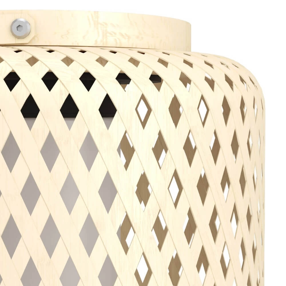 Solar-Tischlampe Marliano Rattan-Diamanten Eglo 9008606297948